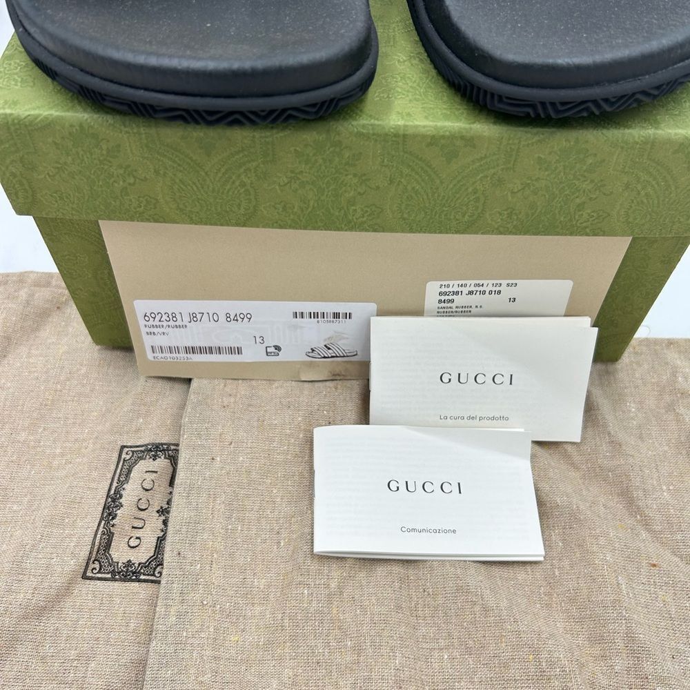 Men’s Gucci, Agrado  double strap sandals size 13 made in Italy - Picture 4 of 11